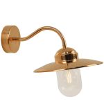 Nordlux Luxembourg Applique Murale Cuivre et Verre Cuivre | IP54 - Convient pour E27