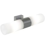 Nordlux Tangens Applique Murale Verre et Métal Gris - Extérieur | IP44 - Convient pour 2x E14