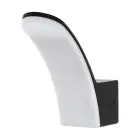 Eglo Applique Murale Fiumicino Extérieur Aluminium Noir 11.5W 1200lm - 830 Blanc Chaud