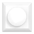 Noxion Roteerbare afdekplaat voor LED Dimmer | Zachte Rand - Wit