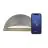 Nordlux Arcus Smart LED Wandlamp Grijs 9.5W 440lm 148D – 827 – Zeer Warm Wit | Dimbaar – IP54